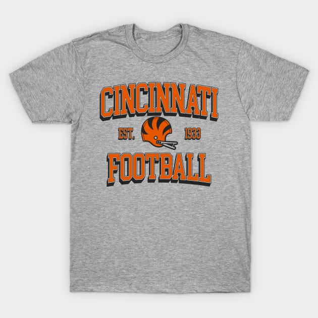 Cincinnati Football T-Shirt by mbloomstine